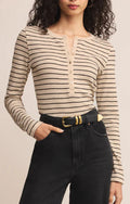 EVE STRIPE HENLEY TOP by Z Supply