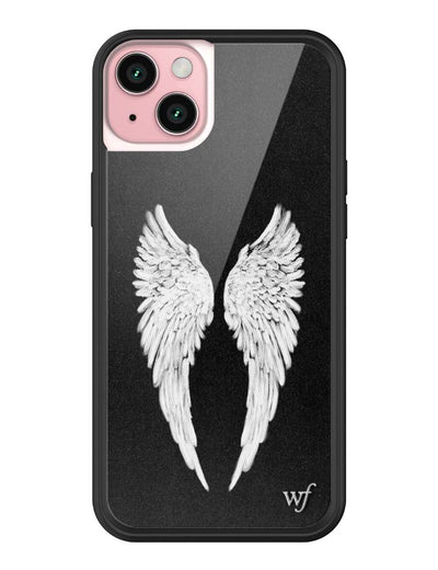 Wildflower iPhone case 15 Plus Angel Baby Black Cute