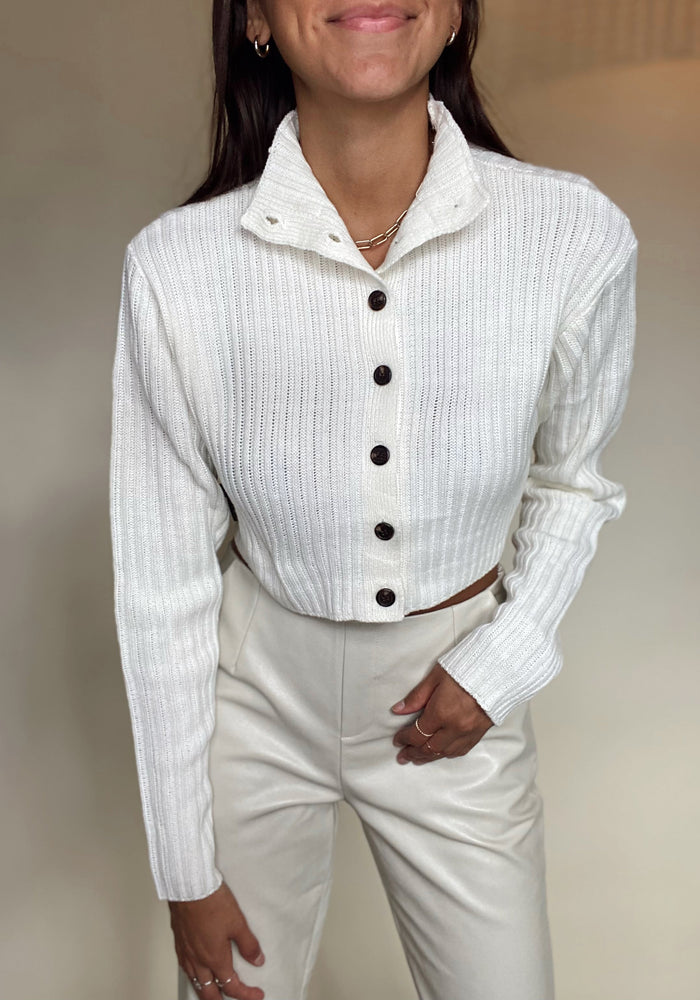 DIANA BUTTON DOWN SWEATER